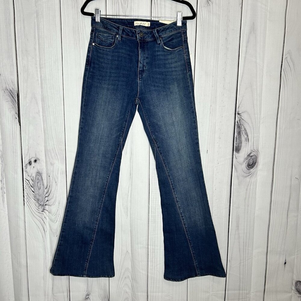 NWT Unpublished JANET High-Rise Flare Jeans Sz 30 (30 x 33) Blue Stretch